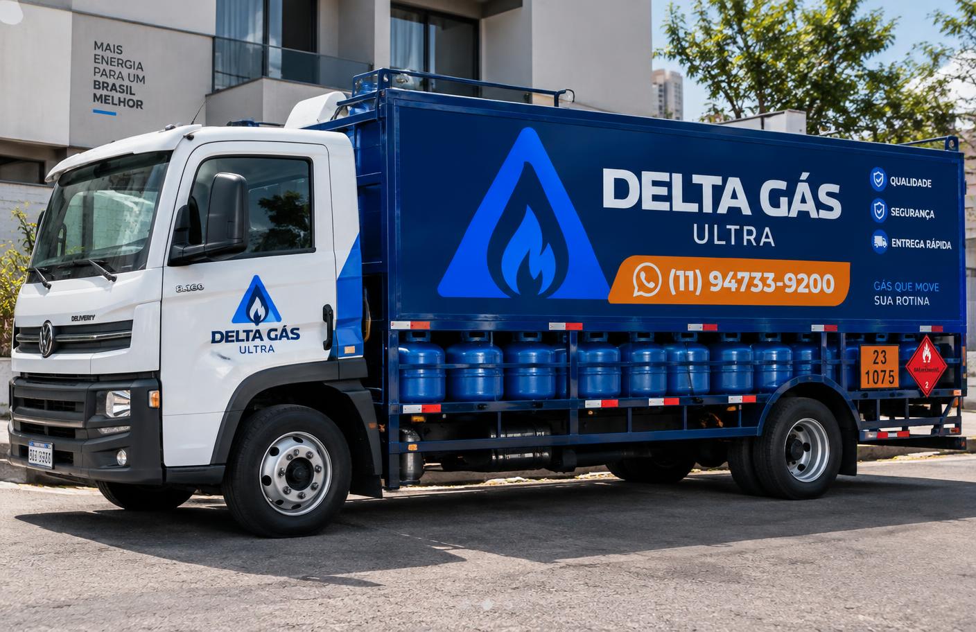 Caminhão de entrega Delta Gás Ultra