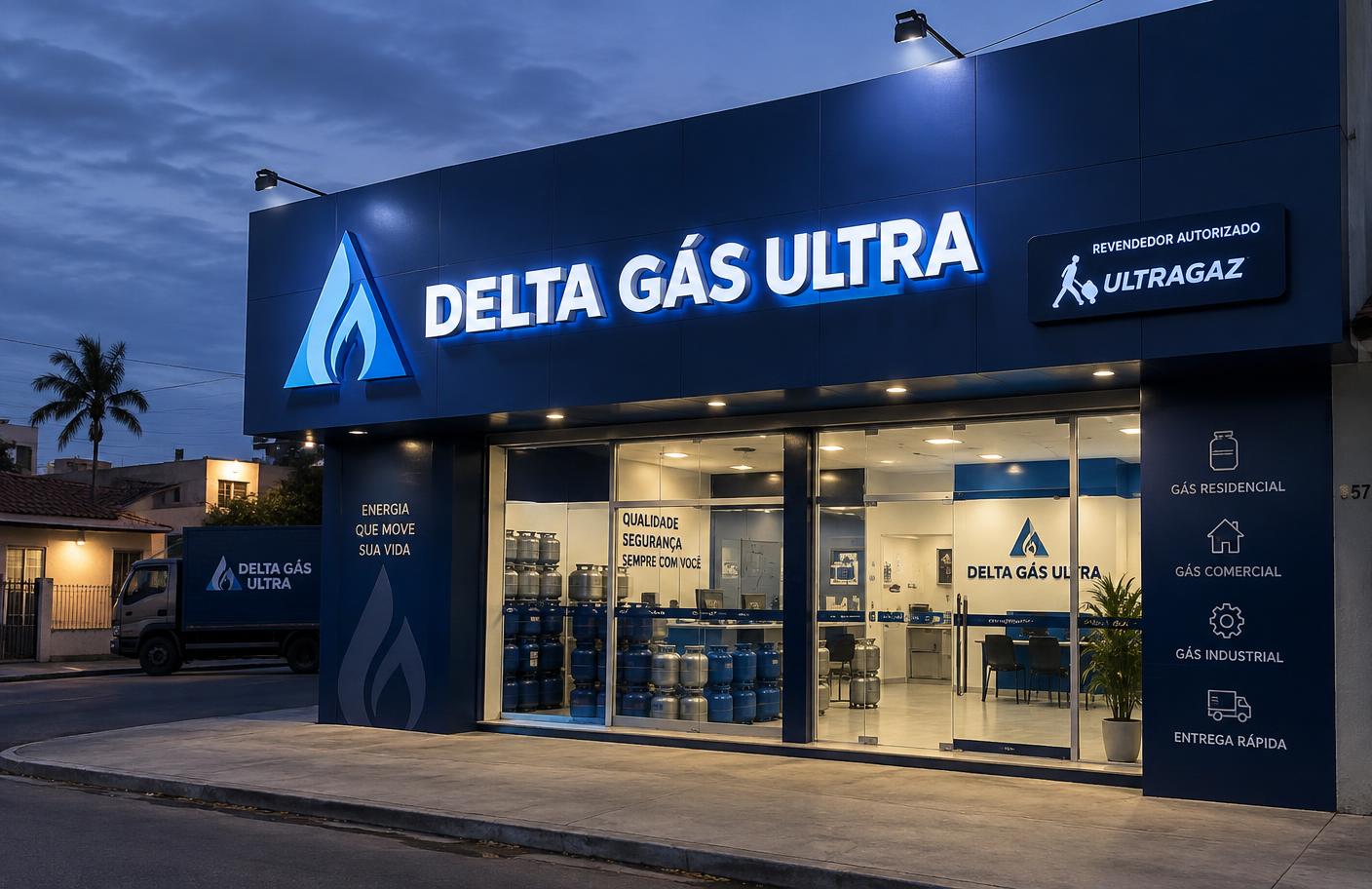 Fachada da Delta Gás Ultra